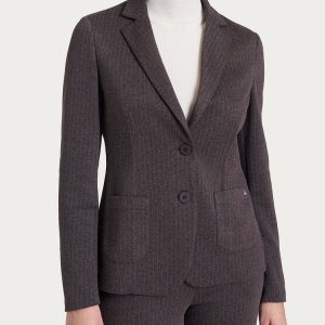 Americana mujer estampada raya diplomática