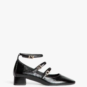 Bailarina mujer tipo mary jane de tacón bajo