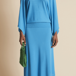 Falda mujer asimétrica con cintura elástica