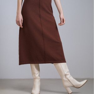 Falda mujer con cintura elástica Nervio Central