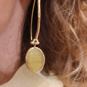 PENDIENTES BRISA AMARILLO