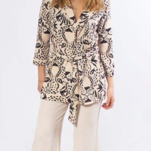 Americana mujer Parole Italy estampado tigres