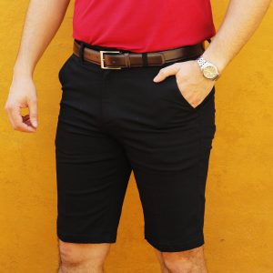 Bermuda de Algodón Negro