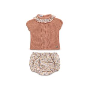 Conjunto camiseta punto y braga florecitas multicolor «Familia Solano» JULIANA