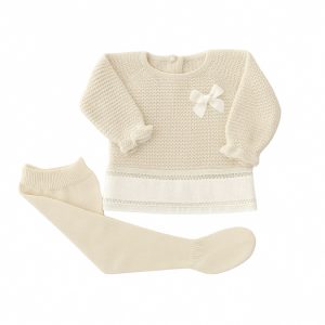 Conjunto dos piezas canesú y polaina cenefas plumeti «Familia Lovely» MAC ILUSION