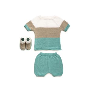 Conjunto dos piezas con peucos tres colores «Familia Levante» JULIANA