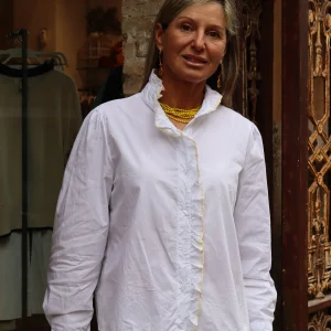 BLUSA LUCÍA LISA BLANCA