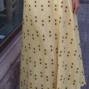 FALDA ABANICO AMARILLA