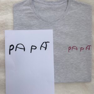 Camiseta hombre (palabra bordada)