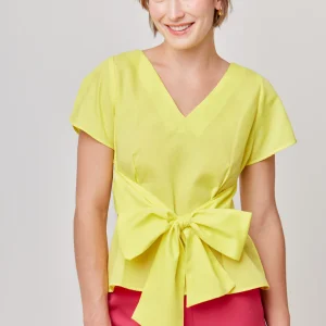 BLUSA MANGA CORTA PARA MUJER NOIR