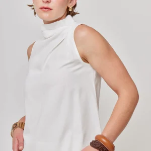 BLUSA BLANCA SIN MANGAS PARA MUJER MAGRITE