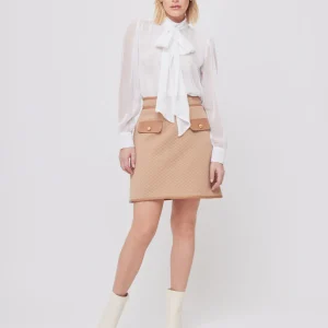 FALDA COLOR CAMEL MINI PARA MUJER PATOU