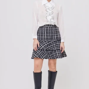 FALDA MINI NEGRA CASUAL PARA MUJER COCO