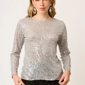 BLUSA MANGA LARGA DE LENTEJUELAS SAINT GERMAIN