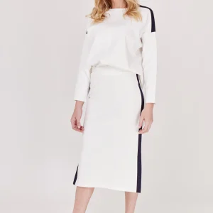 FALDA LARGA BLANCA CASUAL PARA MUJER SAINT-TROPEZ