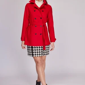 ABRIGO ROJO PARA MUJER MODELO MADONNA