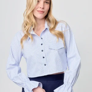 BLUSA CAMISERA MANGA LARGA MUJER ESTORIL