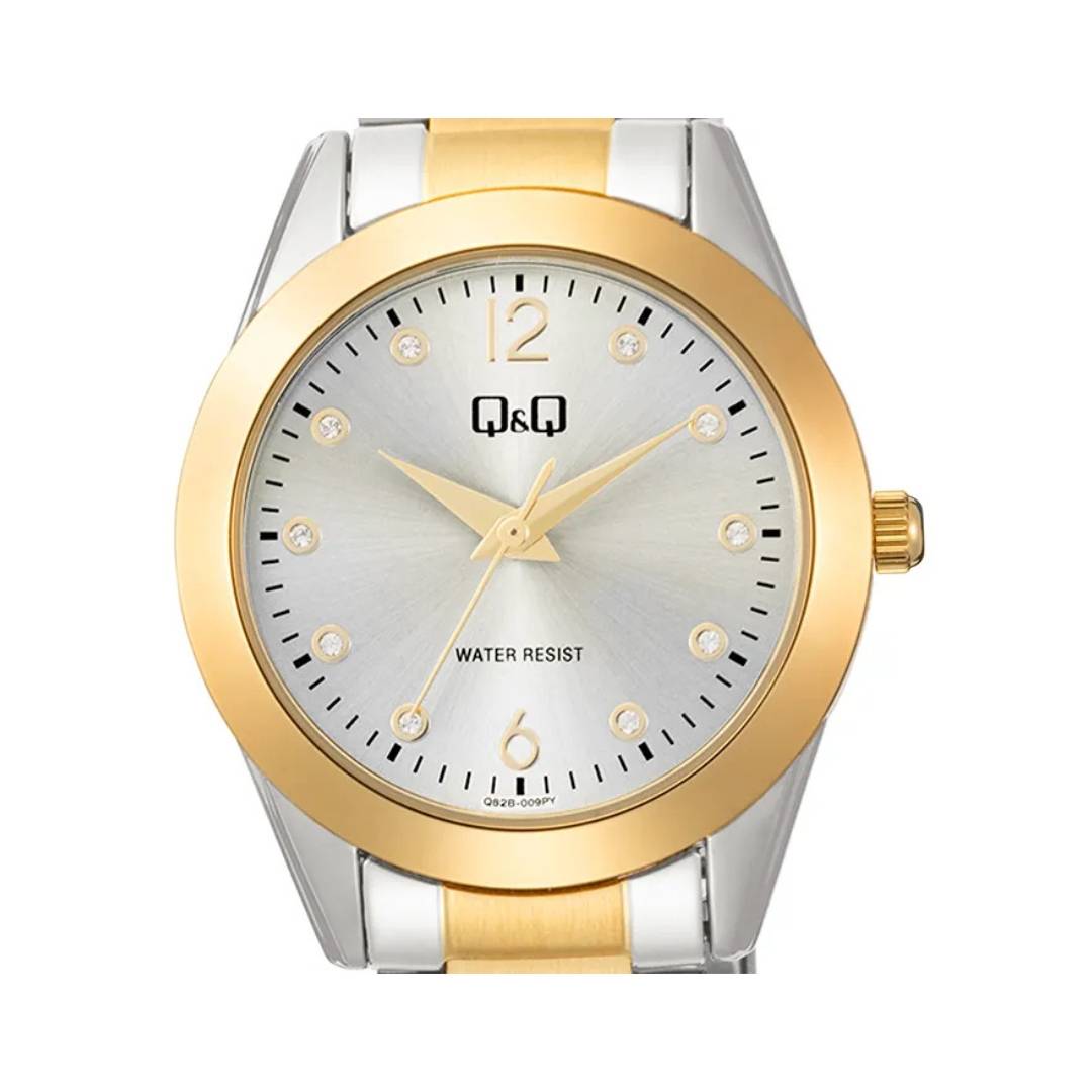 Reloj Q&Q Dama Plateado Con Fondo Blanco - Imagen 3