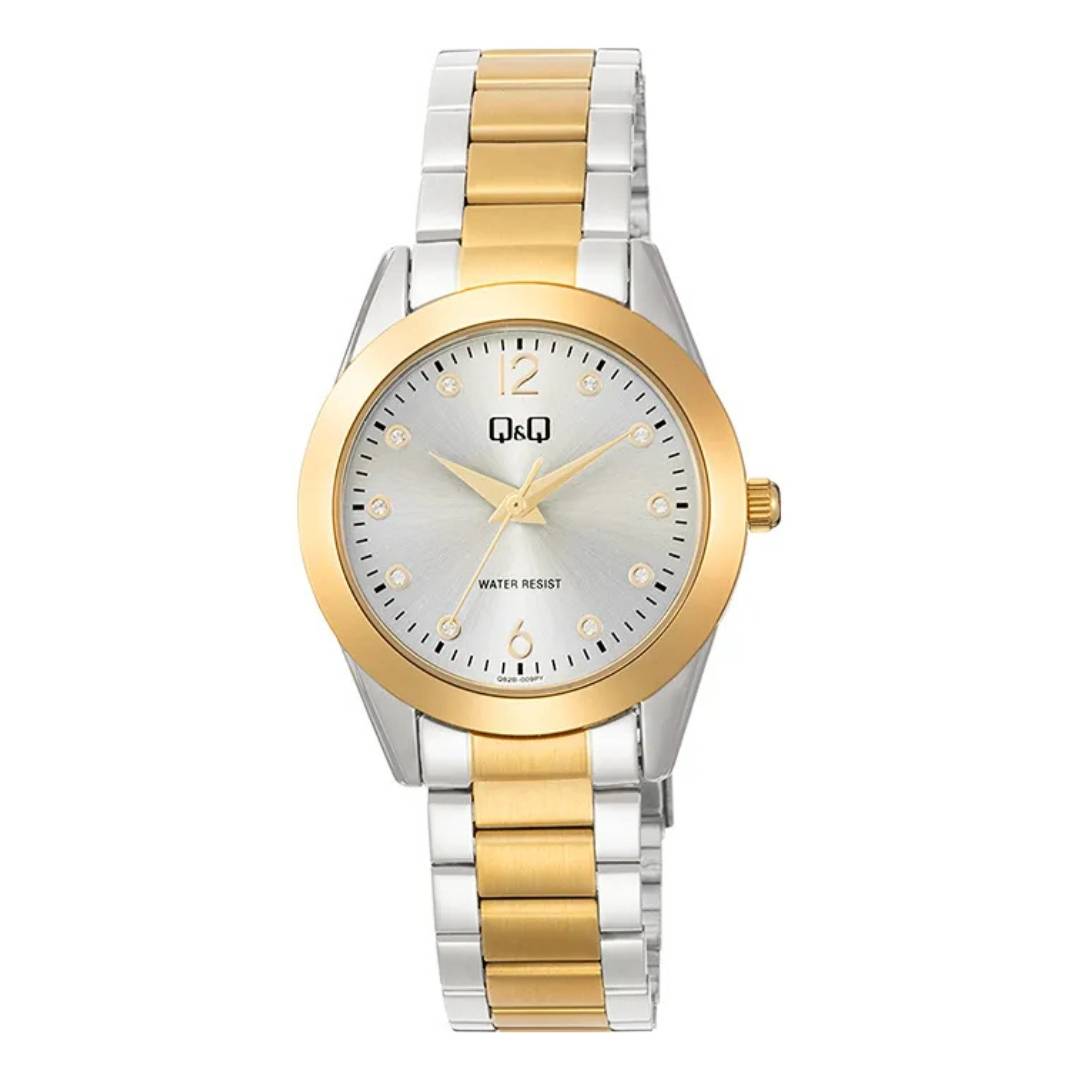 Reloj Q&Q Dama Plateado Con Fondo Blanco - Imagen 2